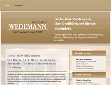 Tablet Screenshot of hochzeitstorte-hamburg.com